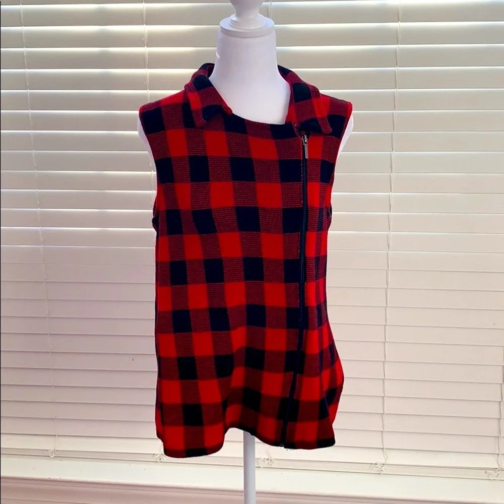 Chaps Buffalo Plaid Vest size Medium